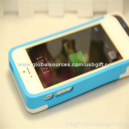 Emergency Mobile Phone Power Bank with structure of silicone and ABS, DC 1A output